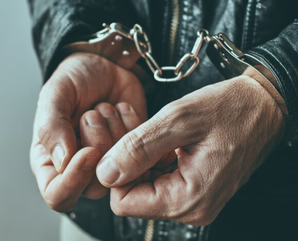 Handcuffed person needs bail bondsman in Pasco County Florida